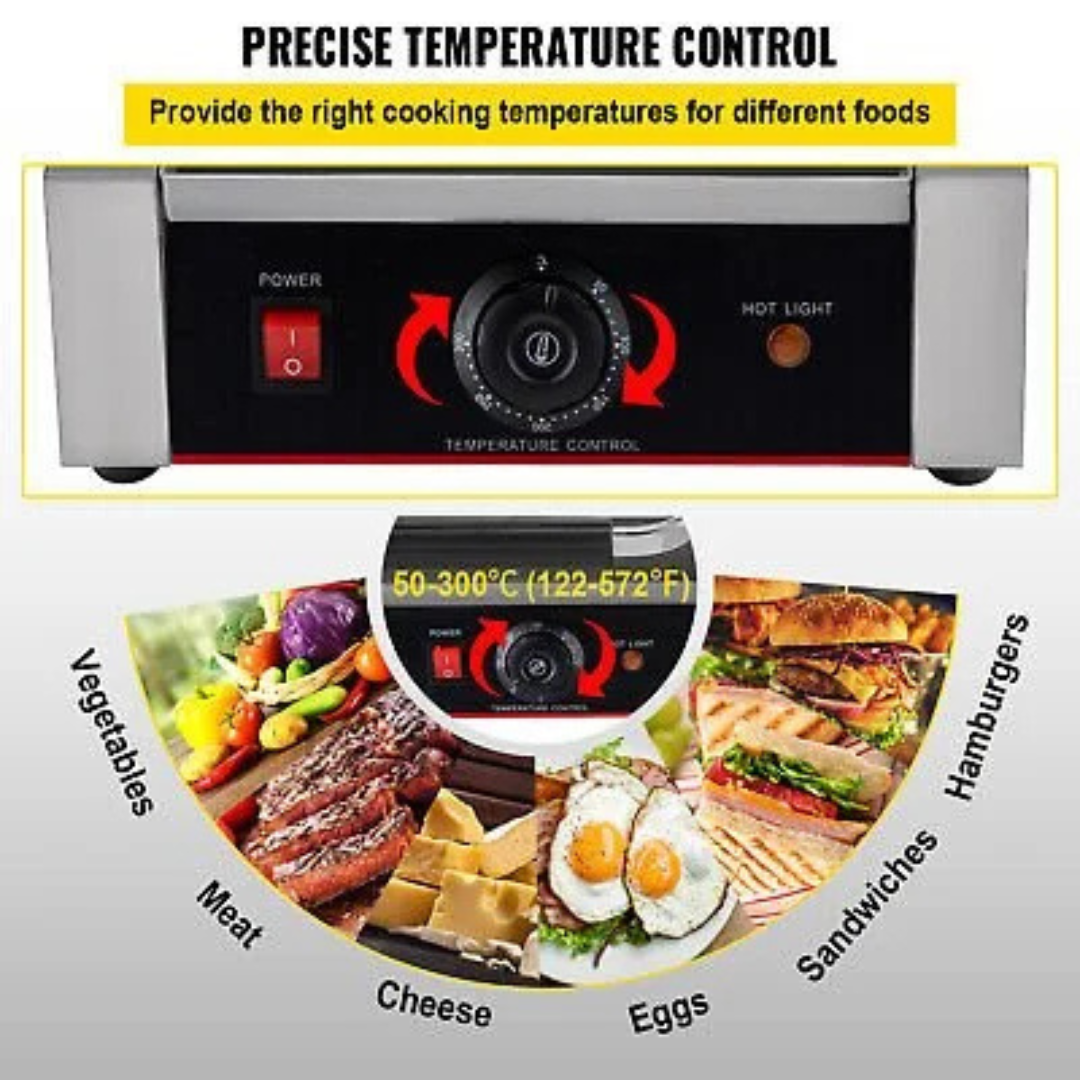 Horeca Electric Sandwich Panini Griller 10 Inch