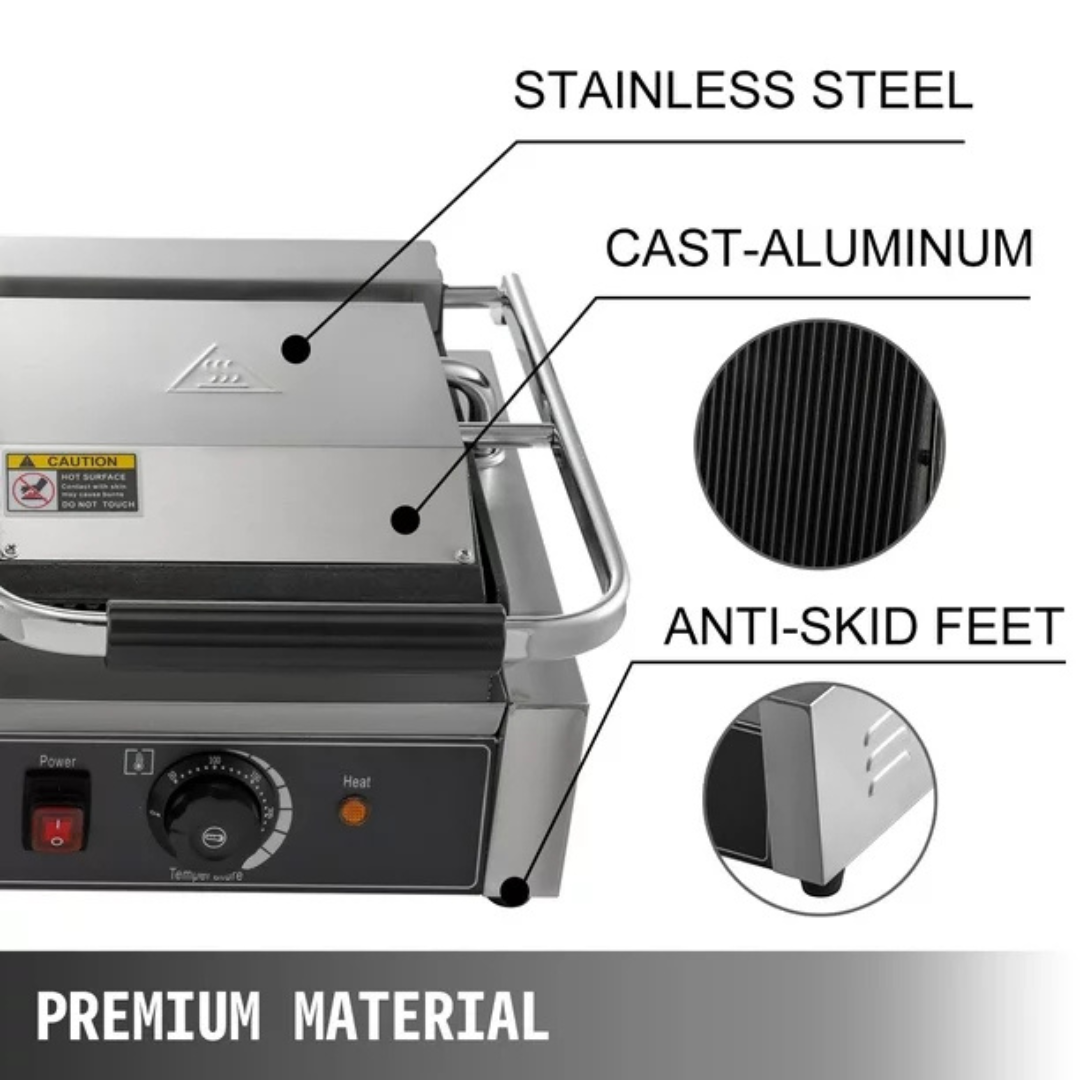 Horeca Electric Sandwich Panini Griller 10 Inch