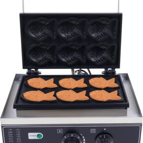 Electric Taiyaki Fish Waffle Maker Machine