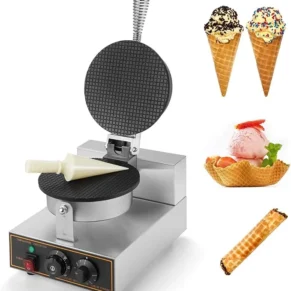 Electric Cone Waffle Maker machine 7 Inch Plate