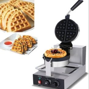 Electric Round Rotating Belgian Waffle Maker Machine