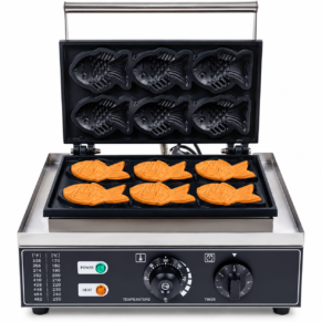 Electric Taiyaki Fish Waffle Maker Machine