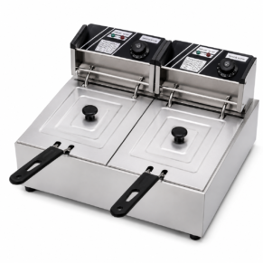 Double Tank Electric Deep Fryer 16 Liter
