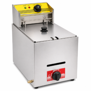 Single Tank Electric & Gas 8 Liter Deep Fryer 2 In 1