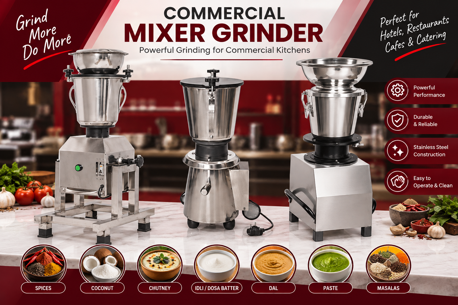 Commercial Mixer Grinder