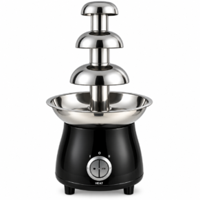 Chocolate Fountain 3 Layer Plastic Body Black