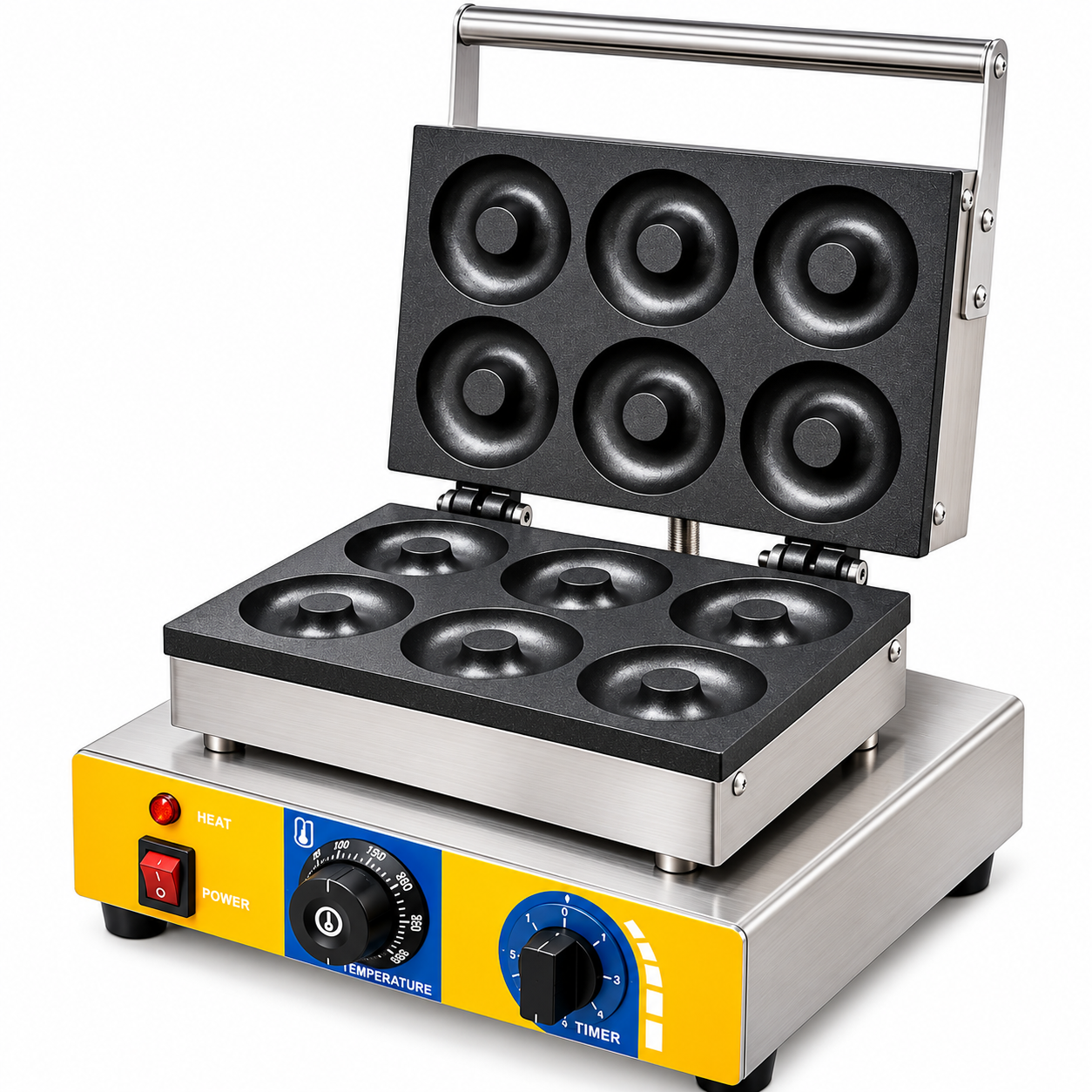 Donut Waffle Maker Machine Without Drip Tray 1 Donut Waffle Maker Machine Without Drip Tray