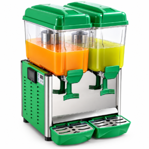 Electric Juice Dispenser Double Tank 18 ltr Green