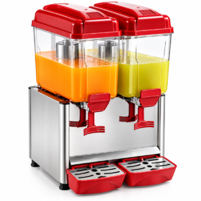 Electric Juice Dispenser Double Tank 18 ltr Red