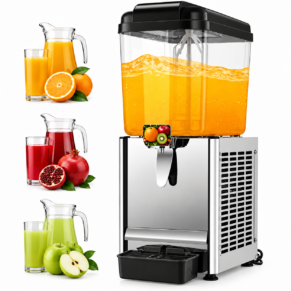 Electric Juice Dispenser Single Tank 18 ltr Black