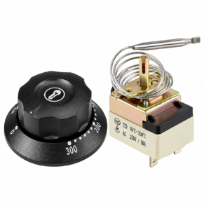 Thermostat with Knob For Waffle Maker Pan Cake Maker Crepe Maker Sandwich Griller Griddle Plate Chocolate Melter