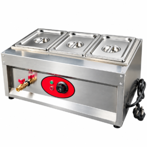 Electric Bain Marie Counter Top – 3 Compartments 5.5 LPan