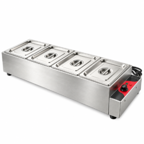 Straight Electric Bain Marie – 4 Compartments 8.5LPan Without Glass